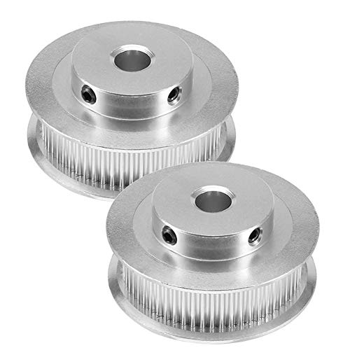 2PCS GT2 Timing Pulley 60 Teeth Bore 5mm Synchronous Wheel - size: 60 Teeth Bore 5mm
