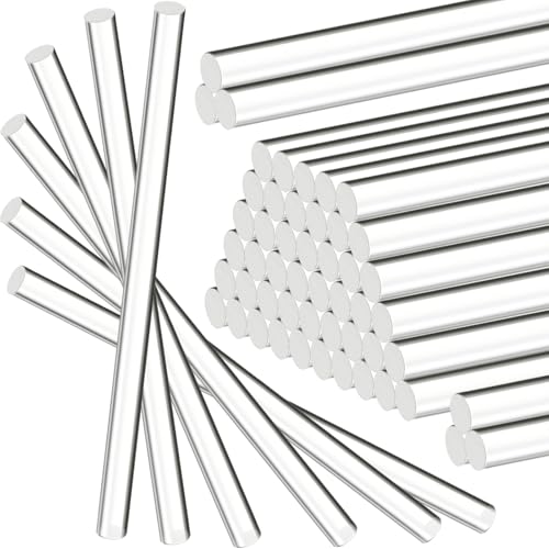 Zopeal 30 Pcs 12" Clear Acrylic Dowel Rod for Craft,0.39'' /10mm Diameter - size: 0.39 Inch (10 mm) Diameter