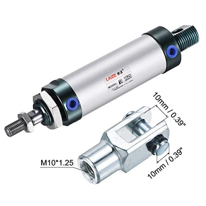 MECCANIXITY Pneumatic Air Cylinder MAL32X50 32mm Bore 50mm Stroke - size: 32X50 mm