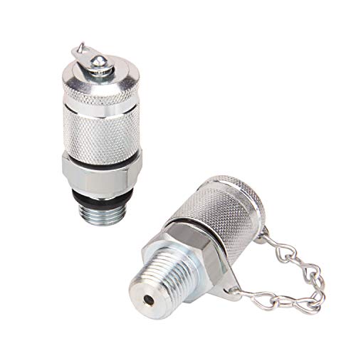 MEASUREMAN Portable Excavator Hydraulic Pressure Test Kit, Includes 3 Pressure Gauges (2400/3500/6000 PSI), 2 Hoses, 6 Test Couplings, for Construction Machinery Systems, Packed in Durable Case - style: Mechanical Hydraulic Pressure Test Kit （11in1）