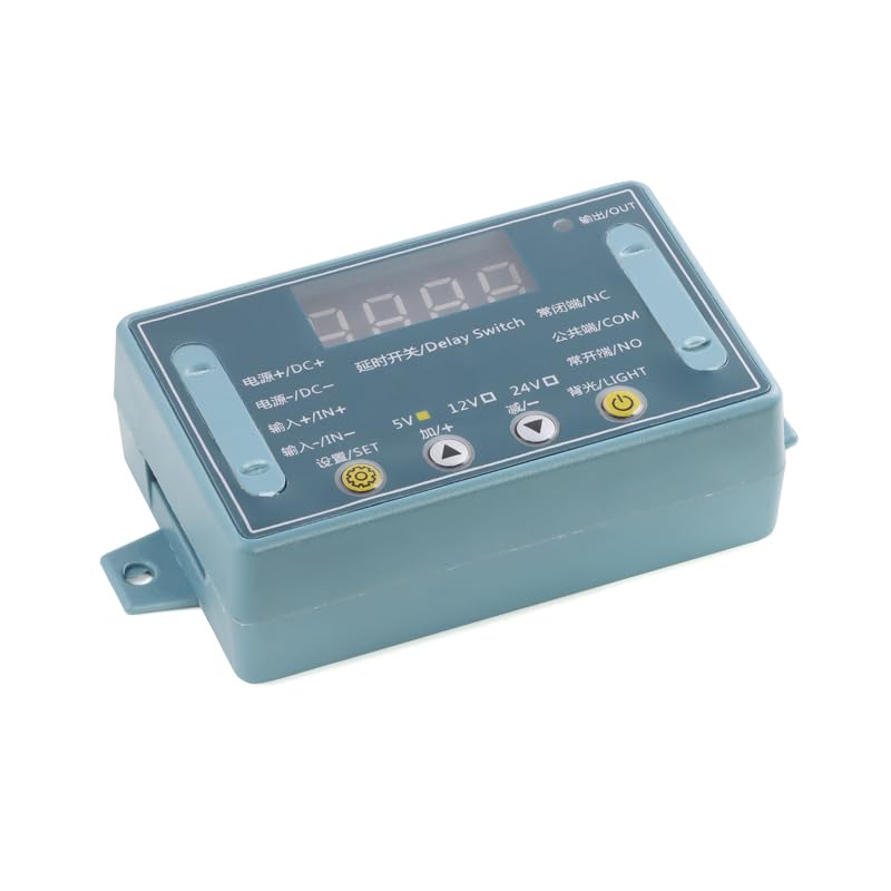 5V Digital Time Delay Relay Module, 32-Mode Programmable Timer Switch Board for LED, Motor, Fan, Pump and Automation Control - color: 5V Button Shell