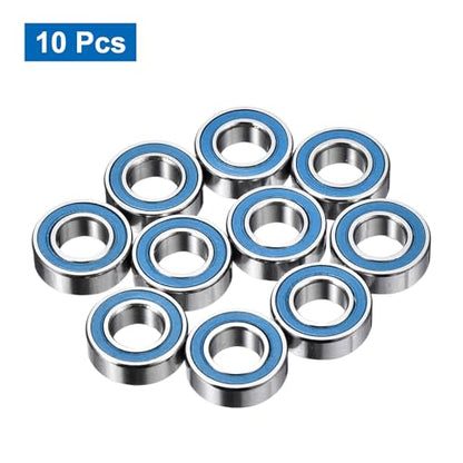 uxcell 10 Pcs MR126-2RS Micro Bearings, 6x12x4mm Chrome Steel, ABEC7 - size: MR126-2RS