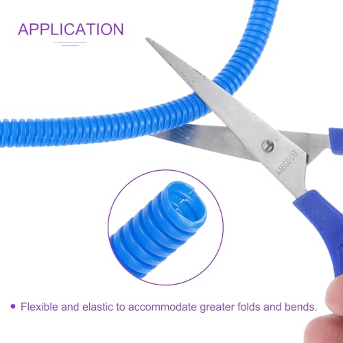 DMiotech 10ft Wire Loom Split Tubing 1/4 Inch(6.5 mm) ID Blue - color: Blue, size: 1/4"-10ft