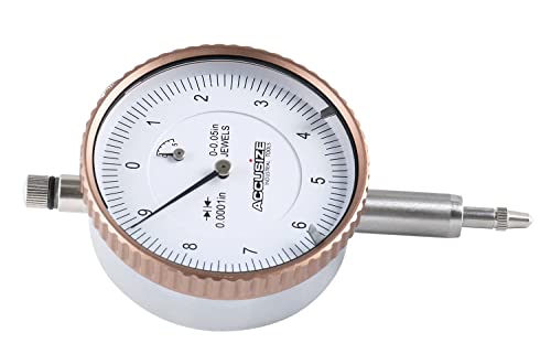 Accusize Industrial Tools Agd2 Style 0-0.05'' by 0.0001'' Dial Indicator with Lug Back, P900-S097 - size: 0-0.05" x 0.0001"