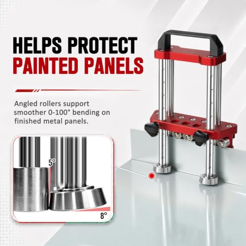 Sheet Metal Roller, 2-Station Metal Bender for Roofing and Fabrication