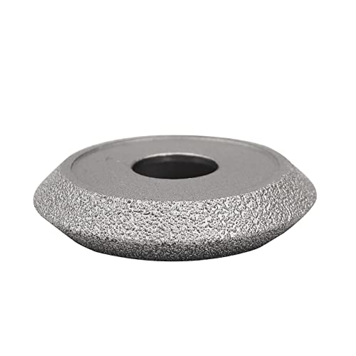 SHDIATOOL Diamond Hand Profile Wheel 3 - inch Convex Curve Edge Grinding Disc Grooving for Stone Marble Granite Rock Height 15mm - size: 15mm Height v shape