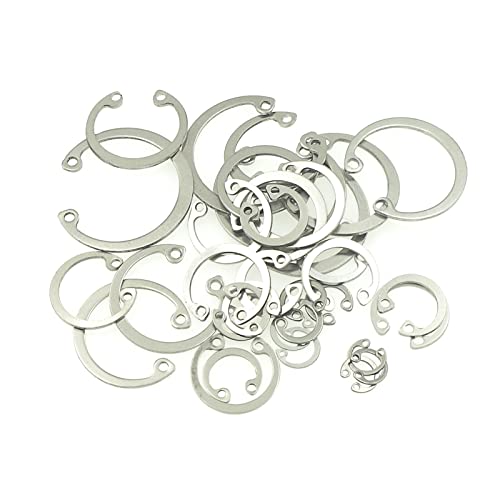 240PCS Metric 8-30mm 304 SS Internal Snap Rings C-Clips Kit