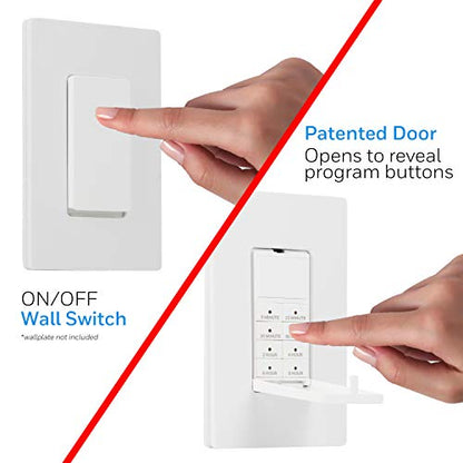 UltraPro Countdown in-Wall Digital Timer Switch, 8 Presets, On/Off Button - style: Push Button Timer