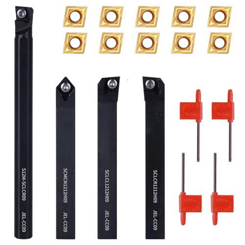1/2" 12mm Indexable Lathe Turning Tool 14Pcs Kit for Turning