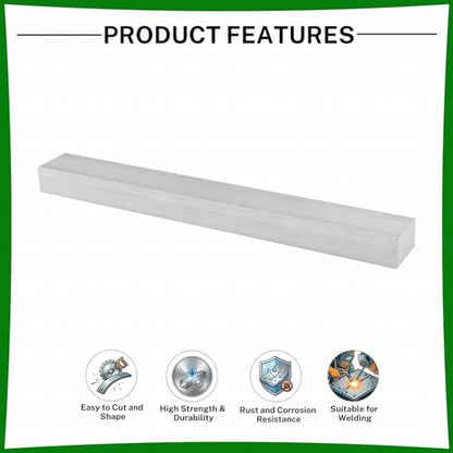 6061 Aluminum Flat Bar, 0.6" Thickness X 1" Width X 8" Length Aluminum Flat Plate, Solid Aluminum Bar for Crafting, Industrial Building - size: 0.6" X 1" X 8"