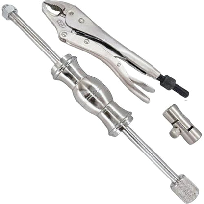 Slide Hammer Locking Pliers Set 9 Inch Puller Tool for Automotive Repairs