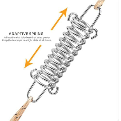 4.7" Tension Springs with Hook Ends,304 Stainless Steel Sunshade Hardware - size: 8 PCS Large (4.7 in)