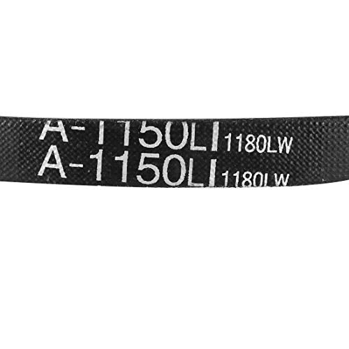 uxcell A1150 V-Belts 1150mm Inner Girth 13mm Top Width 8mm Thickness A-Section Rubber Drive Transmission Belt - size: 1150mm