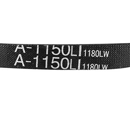 uxcell A1150 V-Belts 1150mm Inner Girth 13mm Top Width 8mm Thickness A-Section Rubber Drive Transmission Belt - size: 1150mm