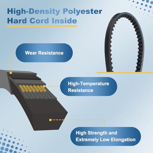 uxcell 4L390 Rubber V-Belt 39" Outer Circ x 0.5" Width x 0.31" Thick - size: 4LX390