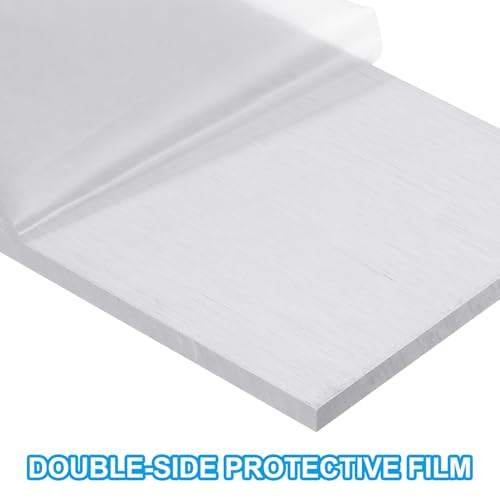 PATIKIL 6061 T651 Aluminum Sheet Metal 4 x 7 x 3/8(0.4") Inch 3Pcs Flat Plain Aluminum Plate Covered Stock with Protective Film, Heat Rectangle 10MM for Lndustry Crafting - size: 4" x 7" x 3/8"