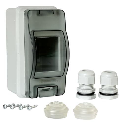Waterproof Electrical Circuit Breaker Distribution Box IP65 HT-2Way by United CSS - size: 2Way