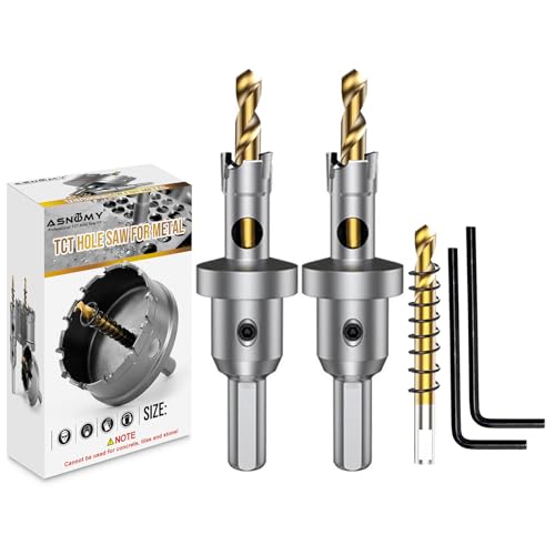 2Pcs 9/16 Inch TCT Carbide Hole Saw Set for Hard Metal - size: 14mm | 9/16''-2 Pack