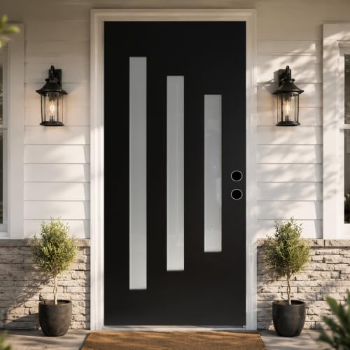 36 x 80 Front Door, Upgraded Fiber-Reinforced Panel, Left Hand Inswing - size: Inswing Left