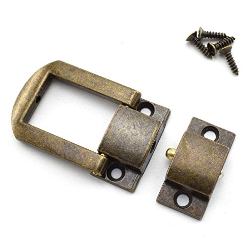 SDTC Tech 4-Pack Zinc Alloy Spring Toggle Latch Antique Bronze Rectangle