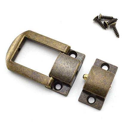 SDTC Tech 4-Pack Zinc Alloy Spring Toggle Latch Antique Bronze Rectangle