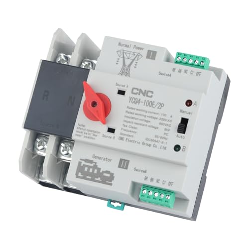CNC 2P 100A AC220V Automatic/Manual Transfer Switch - size: 2P-220V