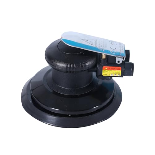 Professional Heavy Duty 6" Dual Action Random Orbit Air Sander, Orbital Pneumatic Palm Sander -Composite Design, Low Vibration - size: 6inch