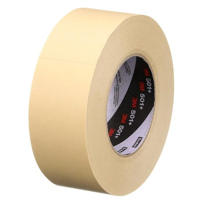 3M 501+ High Temperature Masking Tape, Tan, 1.88 in x 60 yds – Strong Holding Power for Automotive, Specialty Vehicle and Industrial Markets