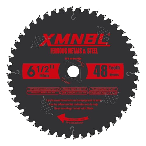6-1/2 Inch Metal Cutting Blade,Replace for Diablo D0648CFX 6-1/2" Metal Cutting Circular Saw Blade,Compatible with 6 1/2 Inch Circular Saw,Cermet Carbide Up to 5X Longer Life 5/8 Arbor - size: 6 1/2 Inch 48T Metal Saw Blade