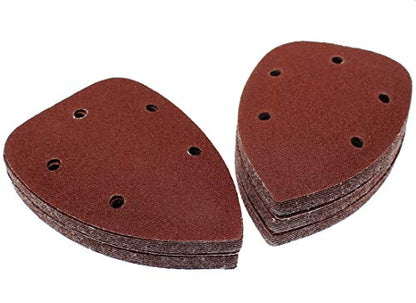 50 Pcs Mouse Detail Sander Sandpaper, 100 Grit, 5 Hole - size: 100 Grit - 50 Pcs