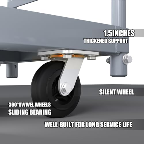 Heavy Duty Flatbed Cart, 3500LB Foldable Platform Truck Industrial Grade Weight Capacity, 36''W*72''L PlatformCart, Steel Hand Push Dolly Cart for Garden, Warehouse＆Yard (36 * 72) - size: 36*72