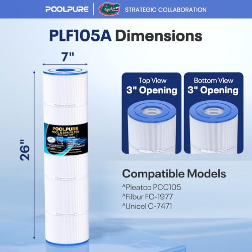 POOLPURE CCP420 Pool Filter Replaces Pentair Clean and Clear Plus 420 1Pack - size: 1Pack