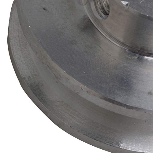 3.1x1.5x0.8cm Silver Aluminum Alloy 0.8cm Fixed Single Bore V-Shape Pulley Wheel for Motor Shaft 0.3-0.5cm PU Round Belt - size: 31*8mm