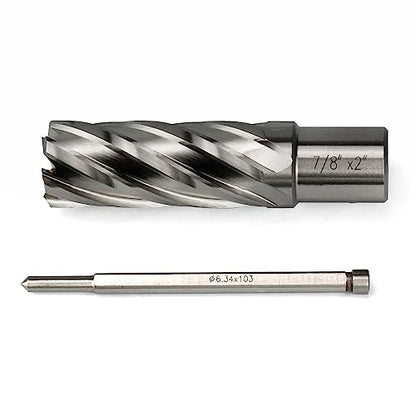Annular Cutter JESTUOUS 3/4 Inch Weldon Shank 7/8 Cut Dia 2 Cut Depth