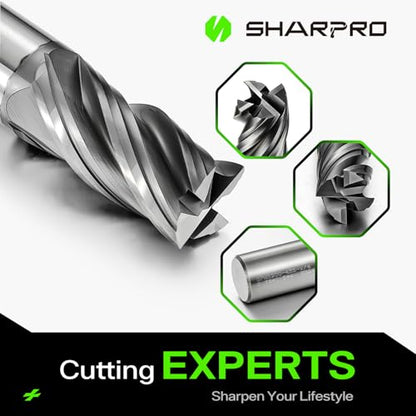 1/4'' Shank Carbide End Mills, 4 Flute Square End Mill Bits - size: 1/4 in(4 Flute)
