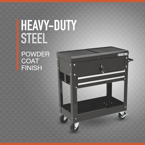Ironton 28in. 2-Drawer Rolling Tool Cart, 350-Lb., Locking Drawers - size: 2 Drawer
