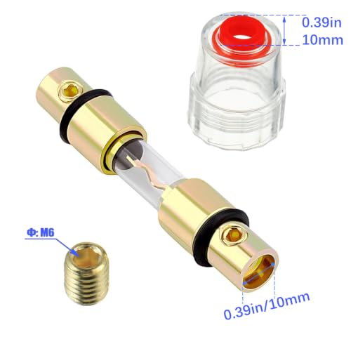 Amp Fuse Block,AGU/5AG Fuse Holder with 50A Fuse,4-8 Gauge,2 Pack - size: 50A
