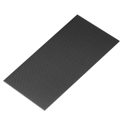 MECCANIXITY 3K Carbon Fiber Plate Panel Sheets, 100 x 250 x 2mm Carbon Fiber Board Plate Glossy Laminate Plain Weave Panel Sheets Flexible for RC Aircraft, Model Car, Auto Parts - size: 100 x 250 x 2mm/3.94 x 9.8 x 0.1 inches