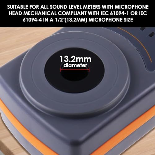 Professional Sound Level Calibrator Decibel Meter Calibration with Three Calibration Level at 94dB & 104dB & 114dB, SPL Meter Calibrator for dB Noise meter