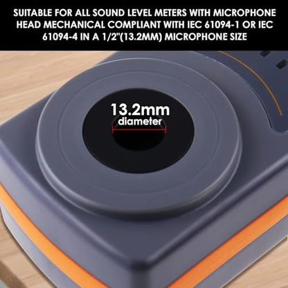 Professional Sound Level Calibrator Decibel Meter Calibration with Three Calibration Level at 94dB & 104dB & 114dB, SPL Meter Calibrator for dB Noise meter