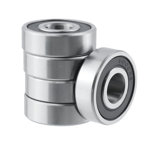 6000RS Deep Groove Ball Bearing Rubber Sealed Bearings 10 x 26 x 8mm - 5pcs - size: 10 x 26 x 8mm