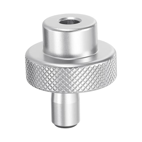 HARFINGTON Aluminum Alloy Handwheel 30mm OD 7mm Bore Lathe Hand Wheel with Rotate Handle Aluminum Milling Machine Handle with Wrench and 2pcs Screws for Milling Machine Lathe, Silver Tone - size: 30mm x 7mm