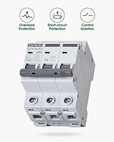AC Miniature Circuit Breaker, 3 Pole 480V 40 Amp - style: 40 Amp