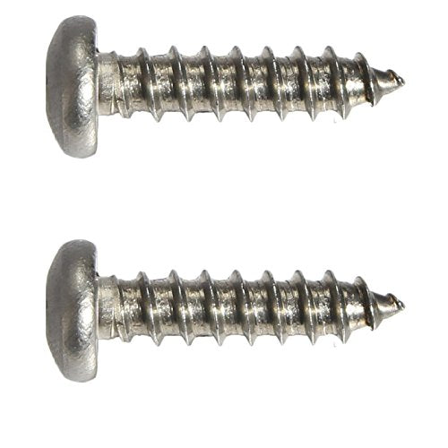 #4 x 5/8" Pan Head Sheet Metal Screws, Full Thread, Square Drive, Stainless Steel 18-8, Bright Finish, Self-Tapping, Quantity 100 Pieces By Fastenere - size: #4 x 5/8"(100 PACK)
