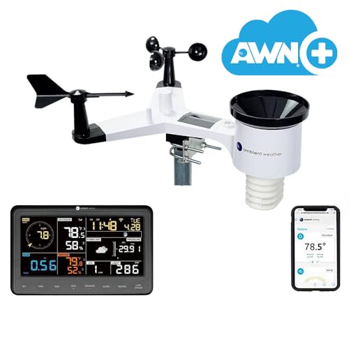Ambient Weather WS-2902 Wi-Fi Smart Weather Station with AWN+ Included - style: 1yr AWN+ w/ Base Console + Array