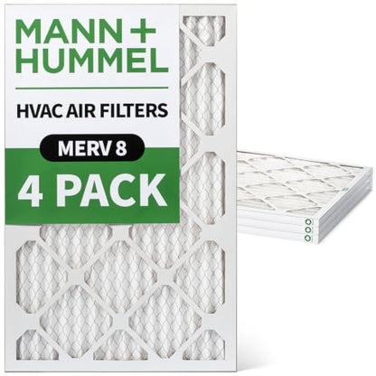 MANN+HUMMEL 14x28x1 MERV 8 Pleated 1" AC Furnace Air Filter. 4 Pack - style: 14 x 28 x 1