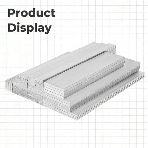 4PCS 6061 Aluminum Flat Bar 3/16" x 1" x 12"(T x W x L) - size: 3/16" x 1" x 12"