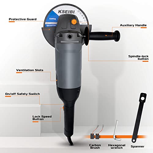 KSEIBI 711955 Angle Grinder 7 inch - style: Angled