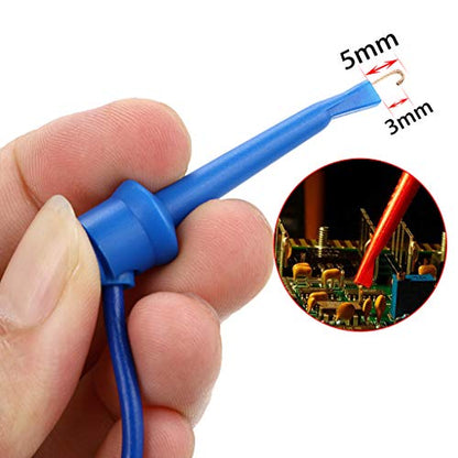 Sumnacon 39 Inch Multimeter Test Lead Set - 5 Pcs Stackable Banana Plug to Test Hook Wire Cable Kit with Protective, Flexible Wire Leads for Electrical Testing 500V/5A - size: 3.3 ft
