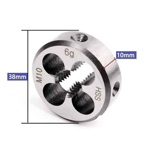 ATOPLEE HSS 6542 M10 X 1.5 Tap and Die Set, Right Hand Machine Thread Tap Die Set (M10 X 1.5) - size: M10 X 1.5